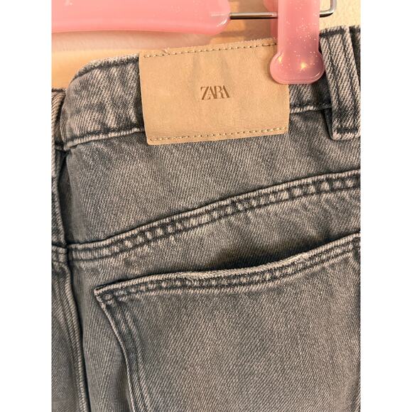 Zara Gray Denim Girls Wide Leg Jeans 13-14 - Picture 4 of 8